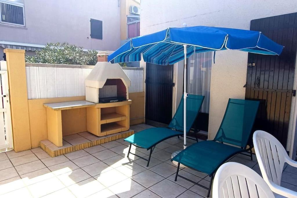 2Min A Pied De La Plage Grande Terrasse 르발카레스 외부 사진